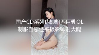 国产CD系列伪娘凯西巨乳OL制服自慰还被摄影师射大腿